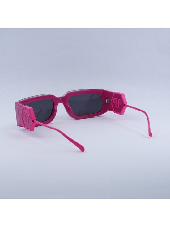 Philipp Plein SPP119M Rose Venus 07BE Sunglasses Fuchsia Rectangle Frame main image 9